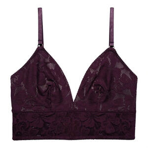 NEW Underprotection Ruby Bralette in Burgundy  size L